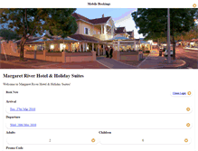 Tablet Screenshot of bookings.margaretriverhotel.com.au